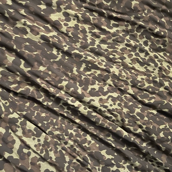 EUC Lovestitch dark green & black leopard print maxi dress, size large - Picture 5 of 5